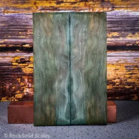 #2320 - Orange and Teal Double Dyed Quilted Maple - Bargain Bin