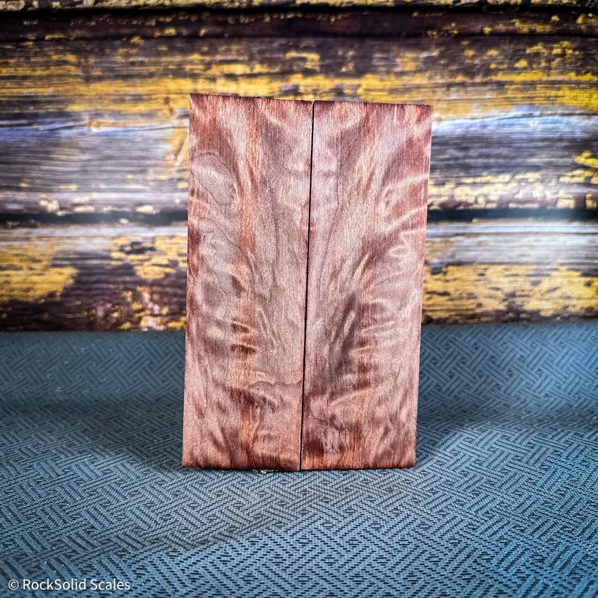 #2374 - Orange Angelstep Quilted Maple - K&G Stabilized - Bargain Bin