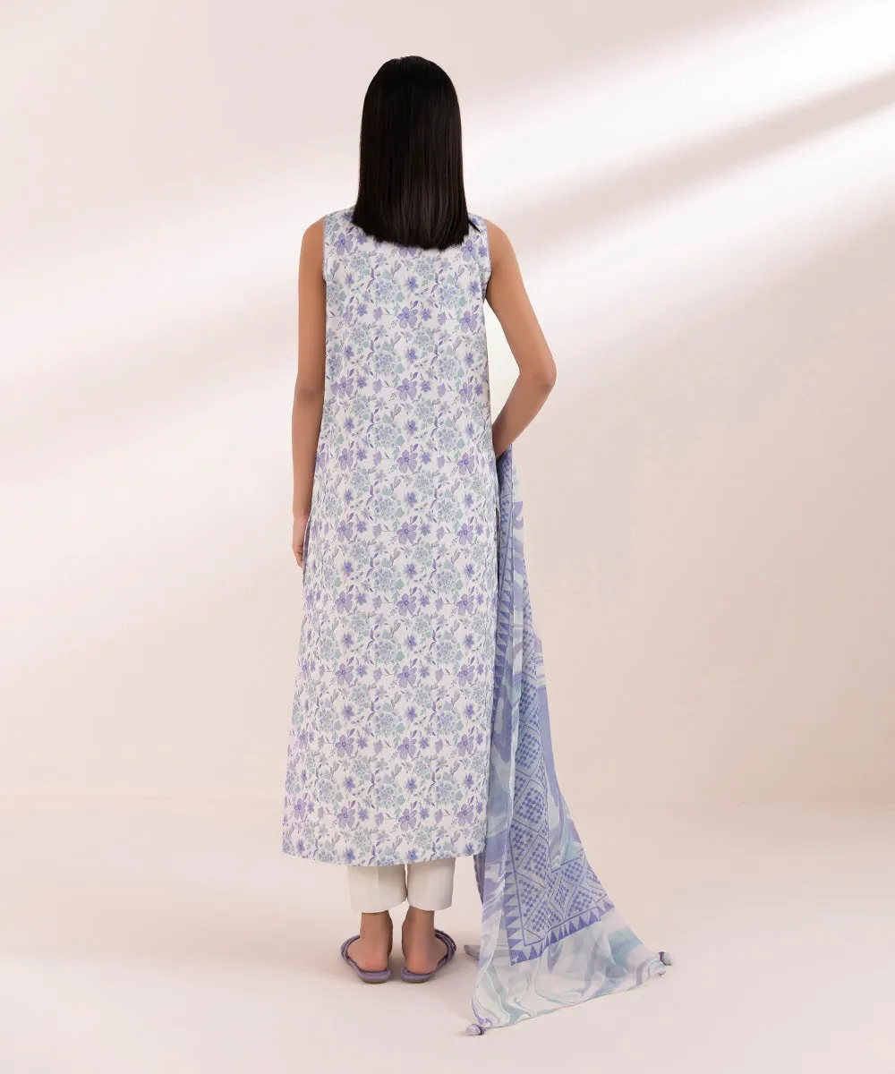 3 Piece - Printed Lawn Suit-U3Pdy24Dfv47