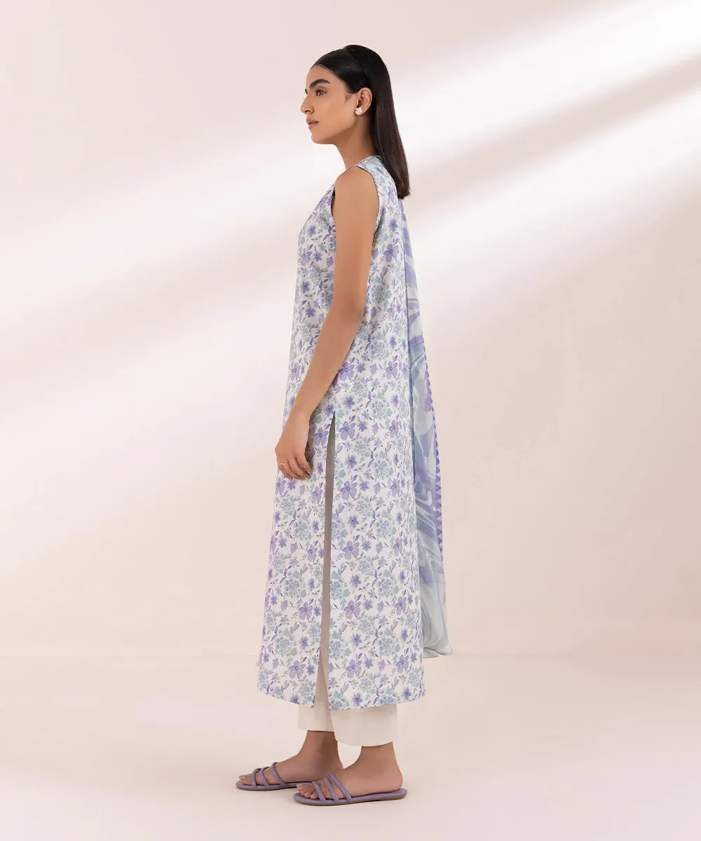 3 Piece - Printed Lawn Suit-U3Pdy24Dfv47