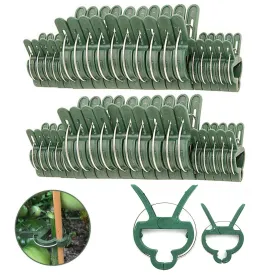 40 Pc Large Plant Support Clips Garden Tomato Vine Vegetable Trellis Twine Ties