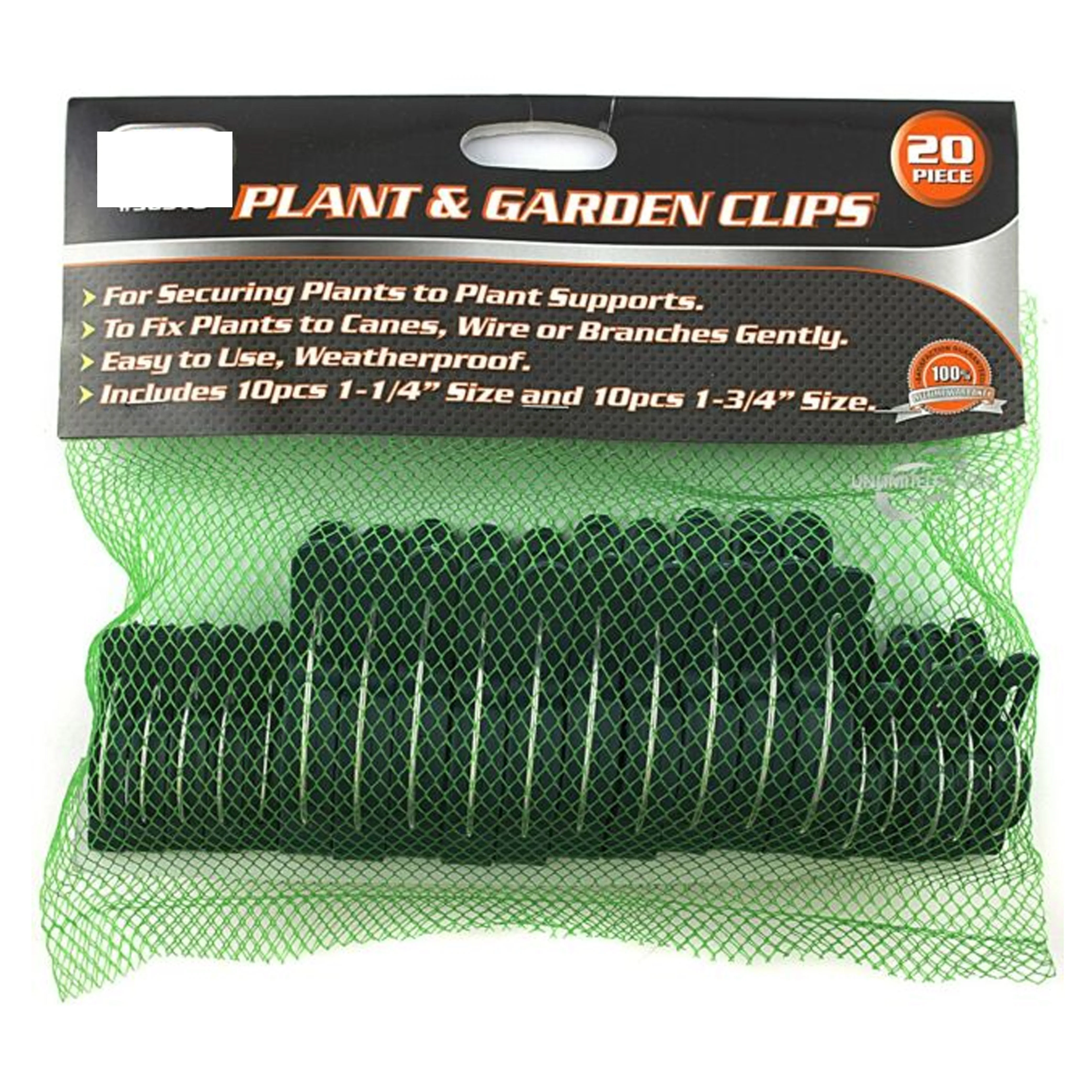 40 Pc Large Plant Support Clips Garden Tomato Vine Vegetable Trellis Twine Ties