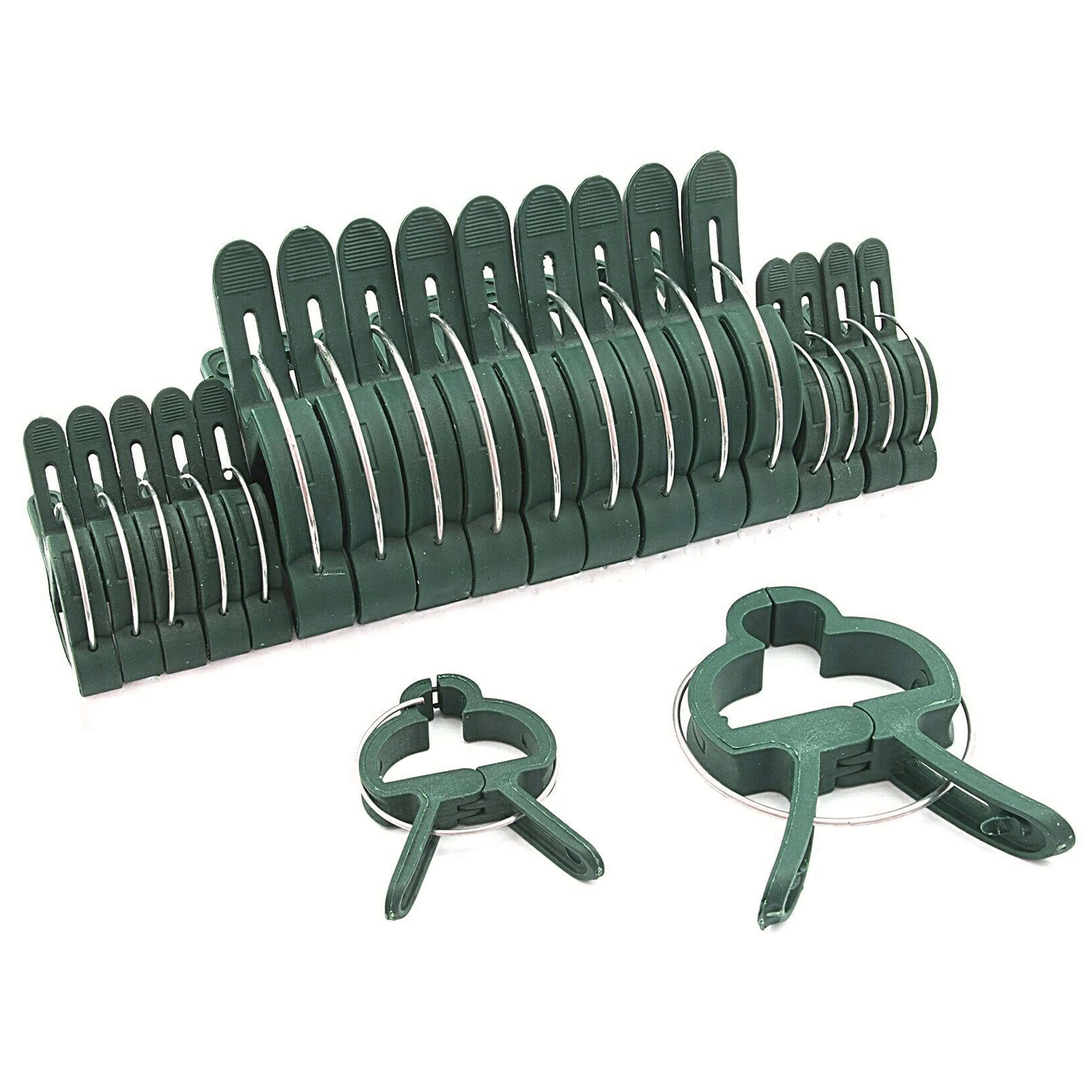40 Pc Large Plant Support Clips Garden Tomato Vine Vegetable Trellis Twine Ties