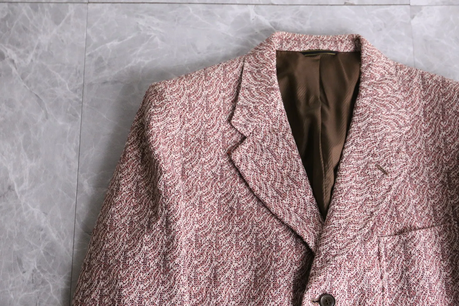 70’s allover pattern tailored jacket