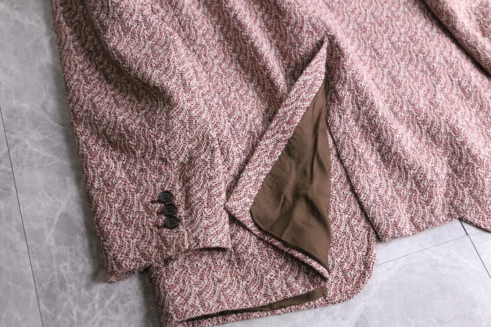 70’s allover pattern tailored jacket