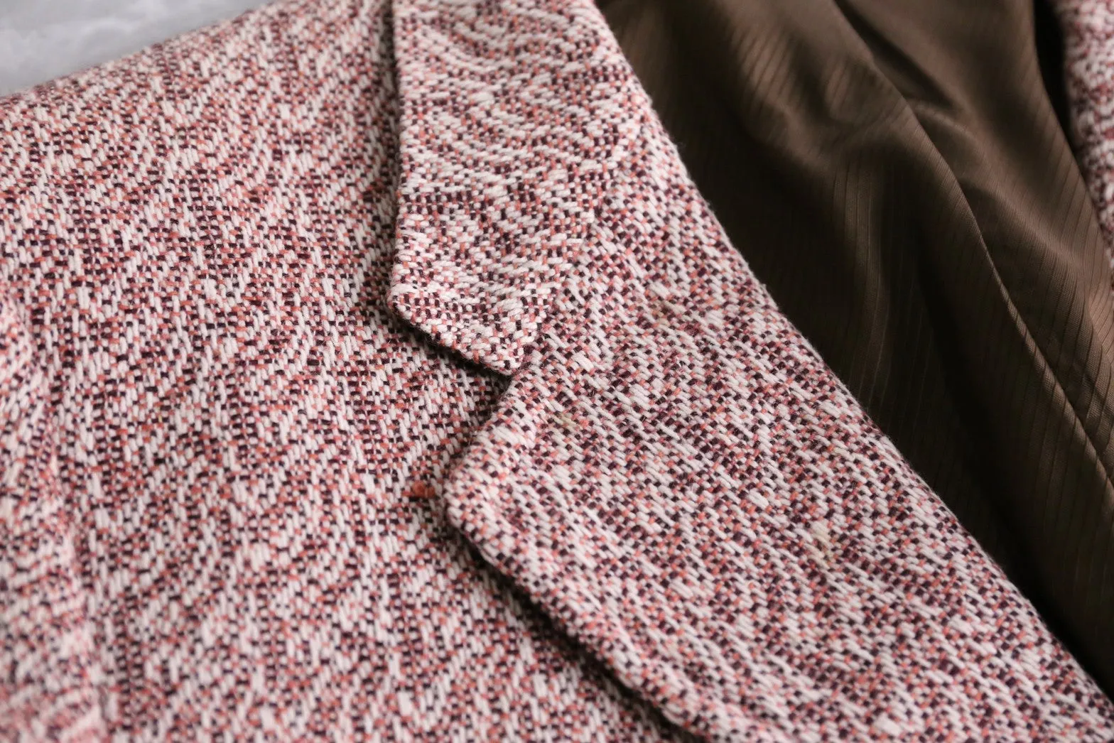 70’s allover pattern tailored jacket