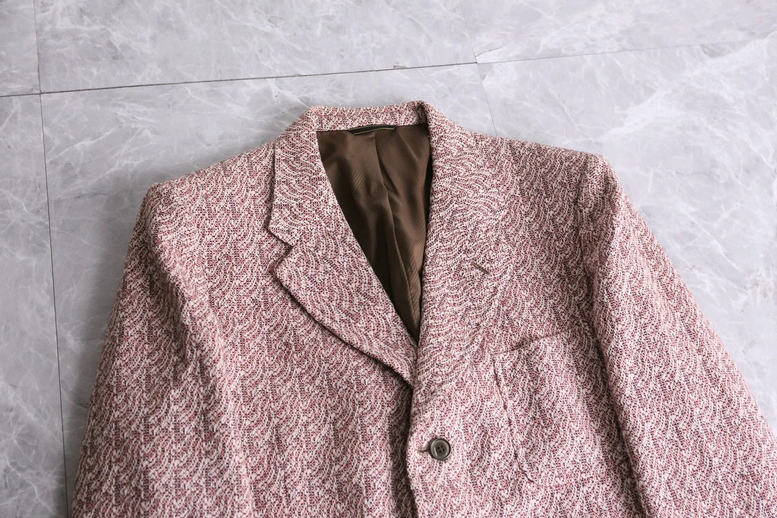 70’s allover pattern tailored jacket
