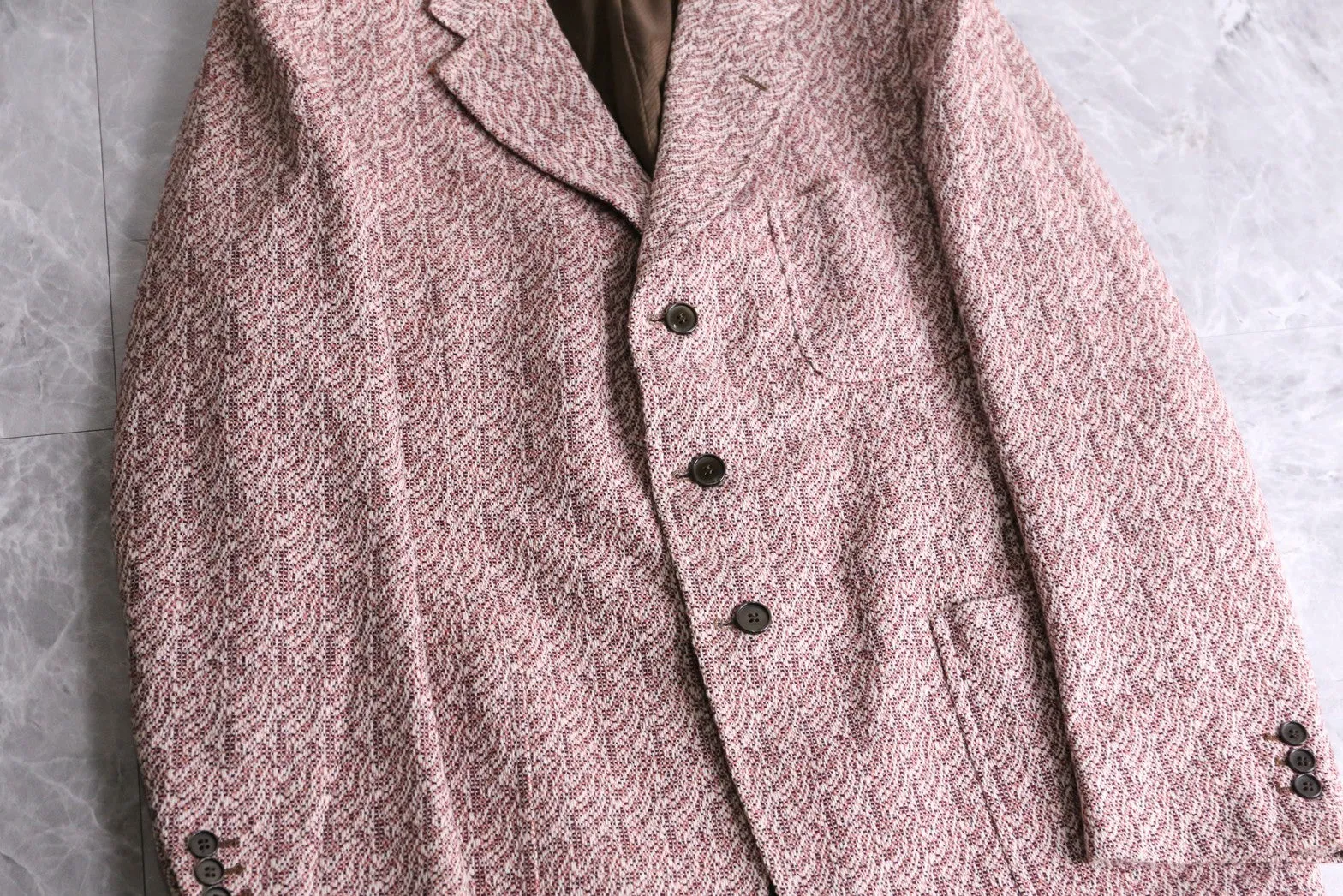 70’s allover pattern tailored jacket