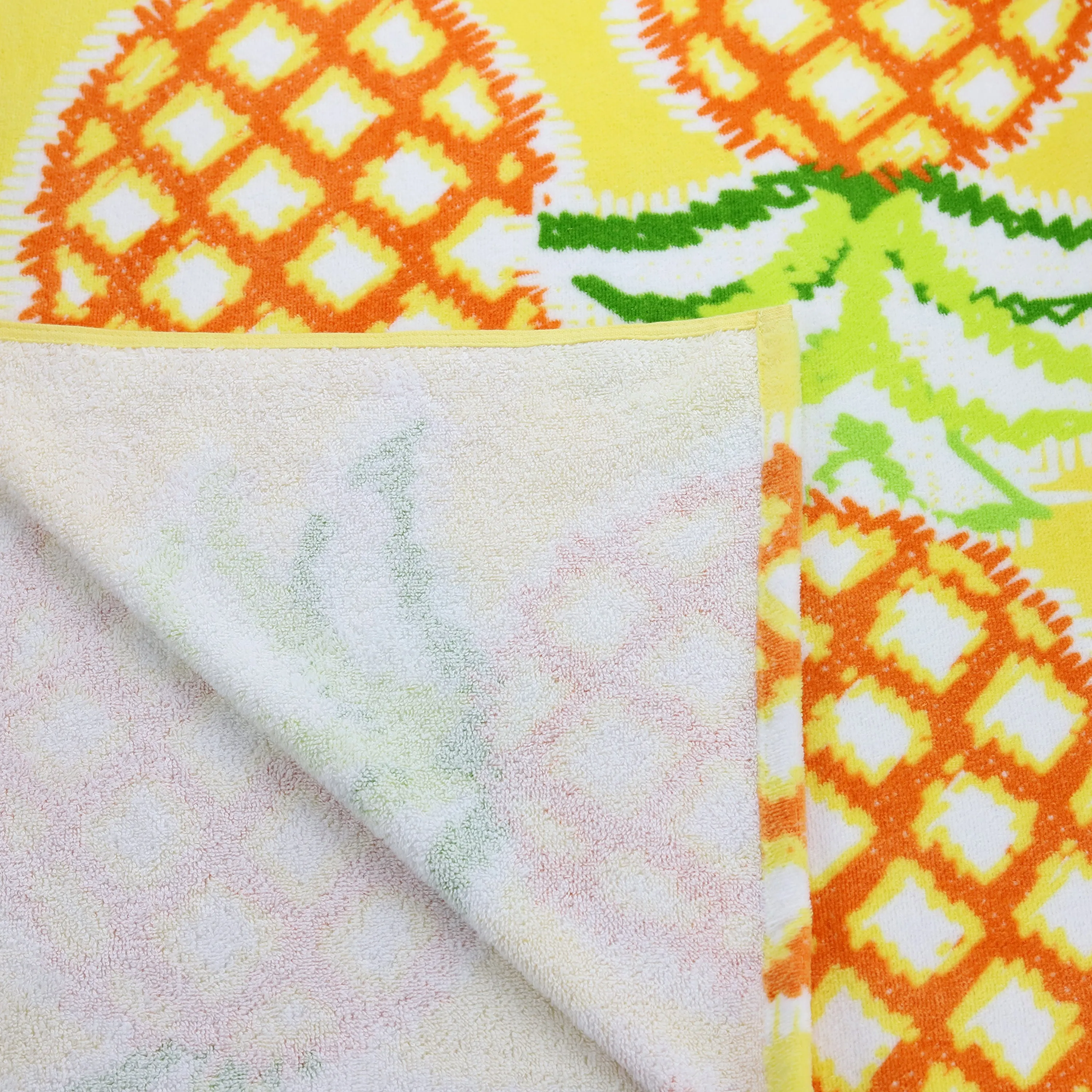Beach Towel, Pineapple Print