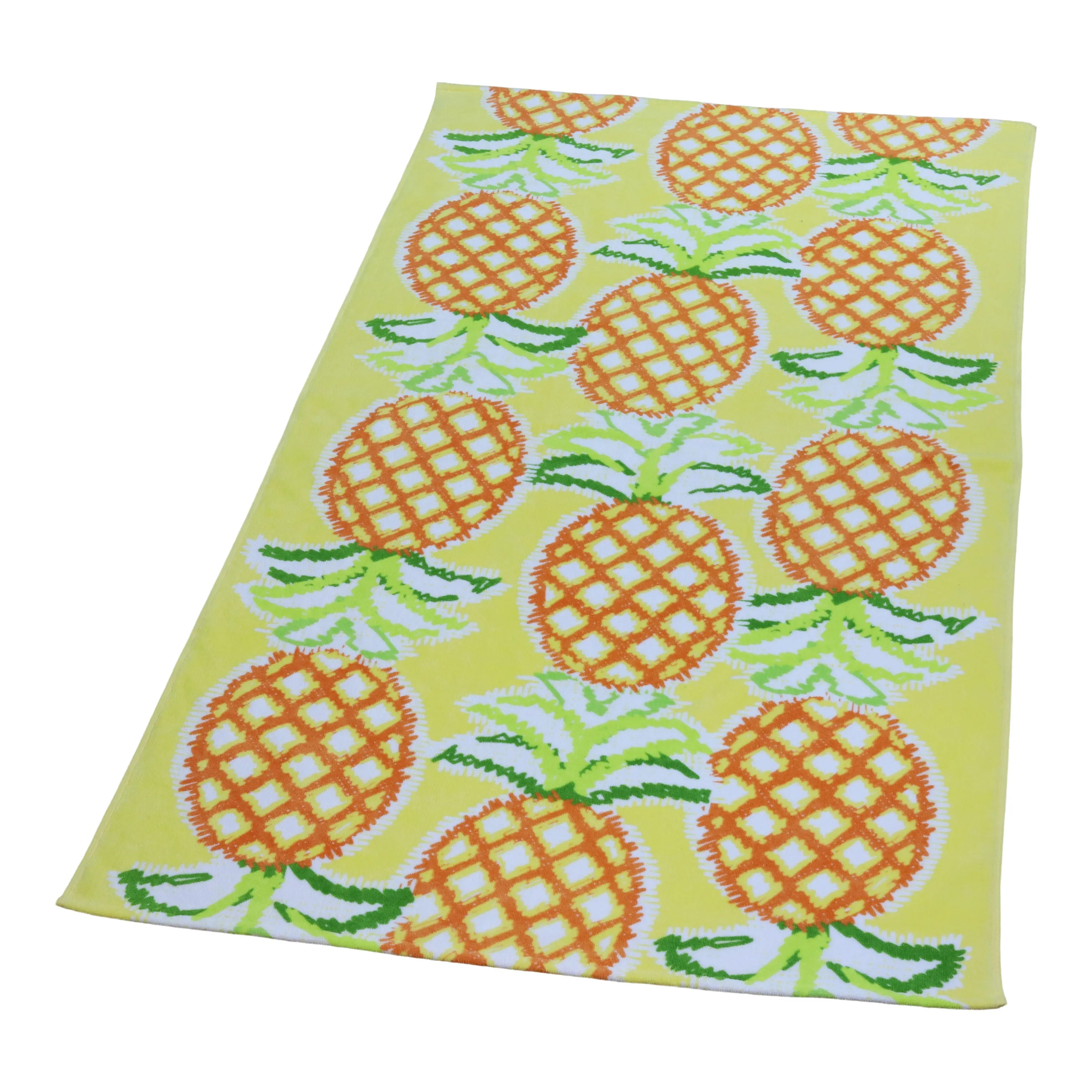 Beach Towel, Pineapple Print