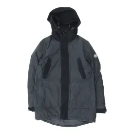 Best Company Mens Navy Hooded Quilted Coat | Vintage High End Designer VTG