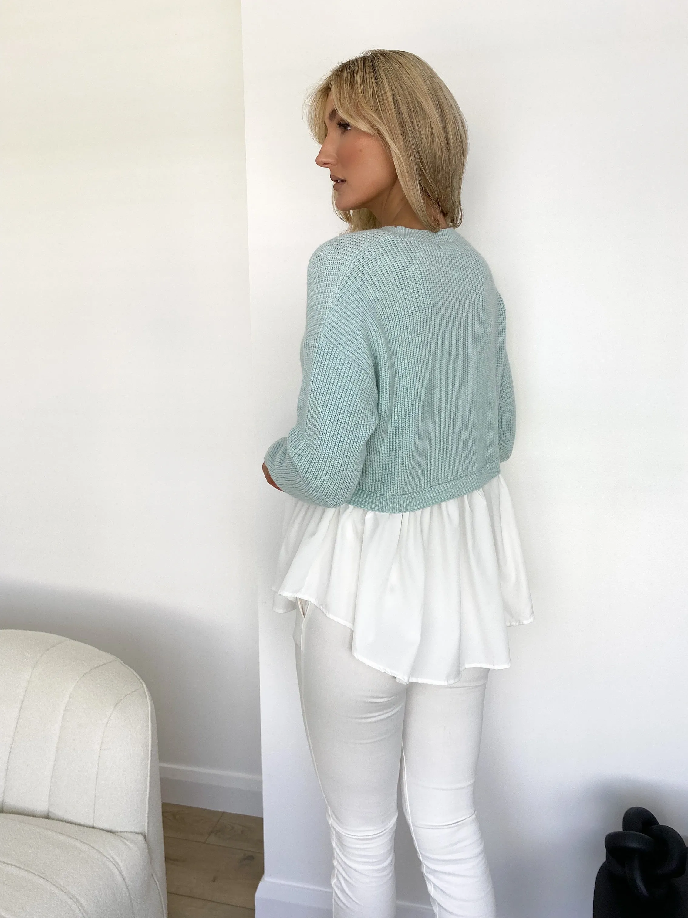 Bianca Mint All In One Shirt Jumper