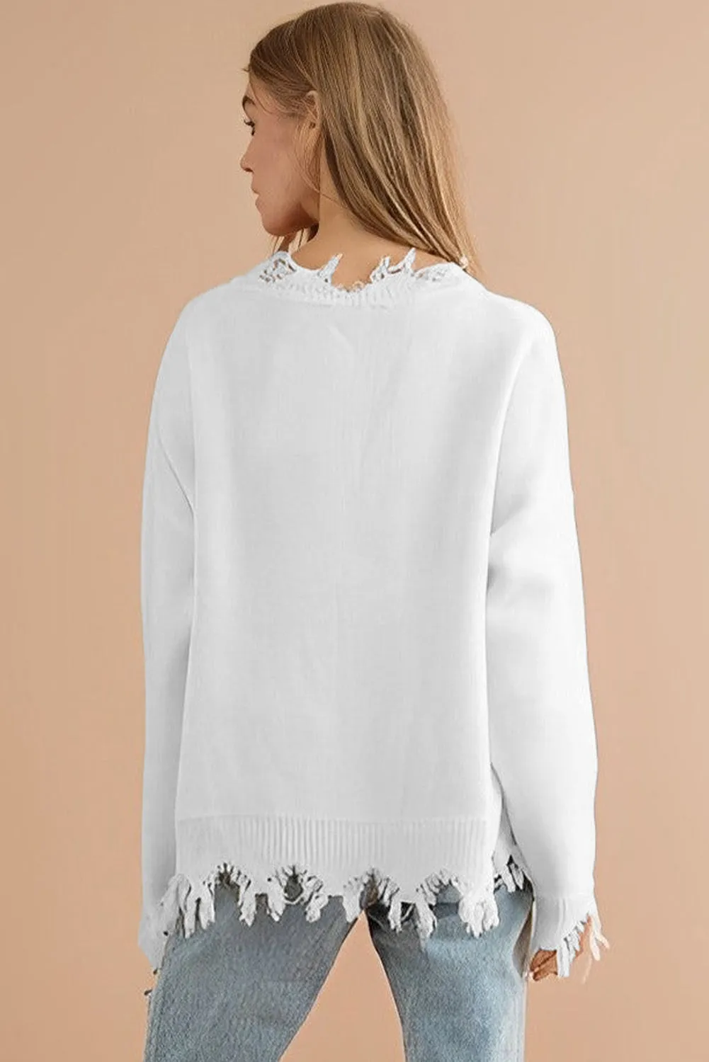Bohemian Sequin Tiger Knit Sweater