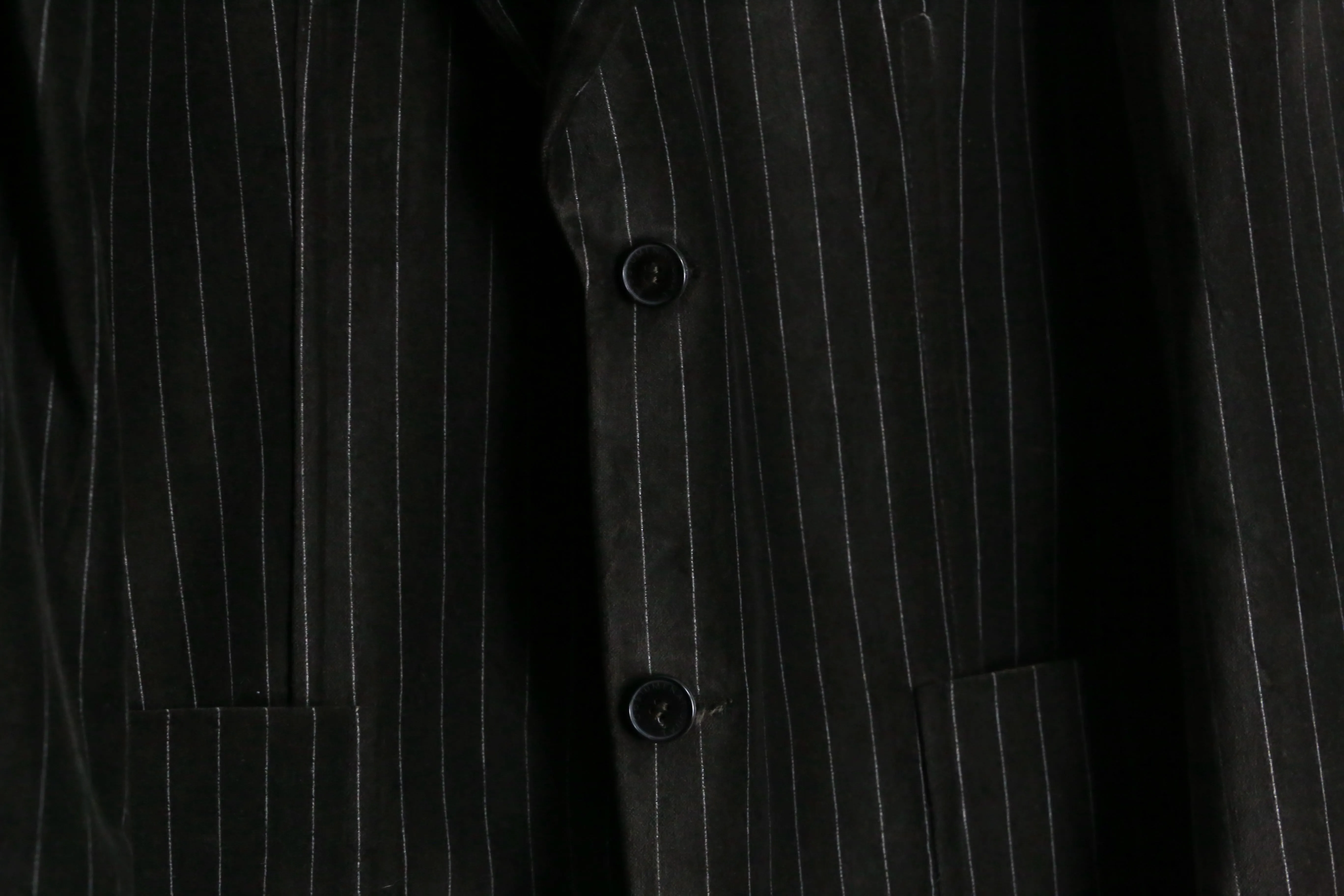brown stripe velour single tailored jacket
