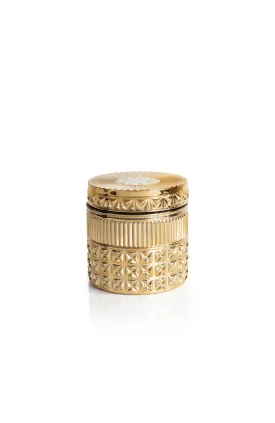 Capri Blue - Exotic Blossom & Basil Gilded Faceted Candle, 11 oz