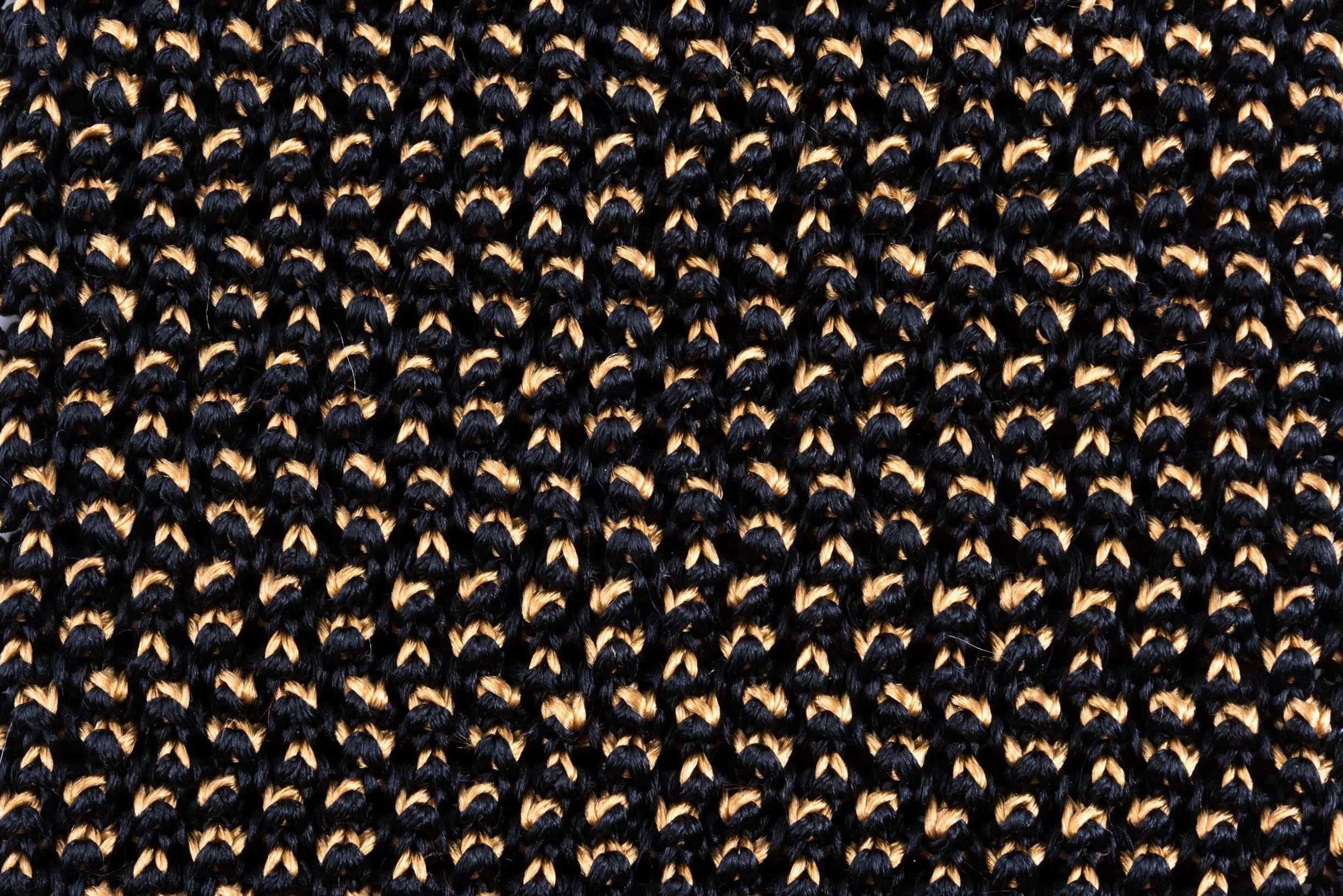 Charcoal & Cognac Two-Tone Silk Knit Tie