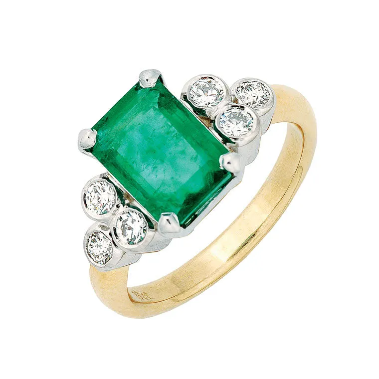 Colombian Emerald & Diamond Ring   WPR47