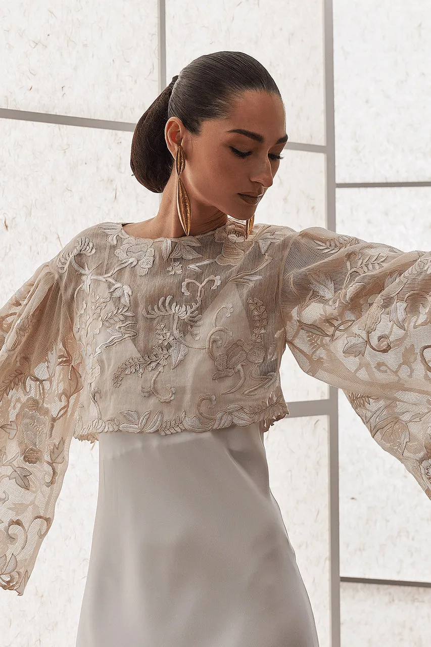 Couture Piña Embroidered Top