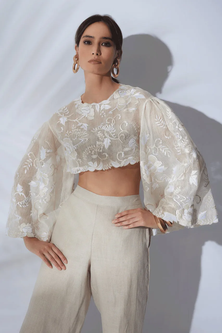 Couture Piña Embroidered Top