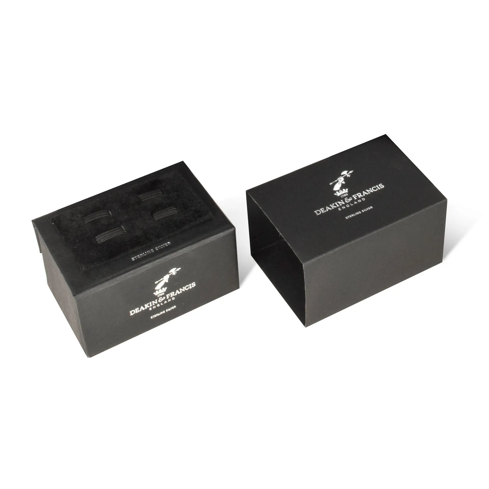 Deakin & Francis Sterling Silver Dome Oval Cufflinks
