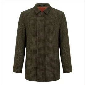Douglas Frampton Olive Check Car Coat<>