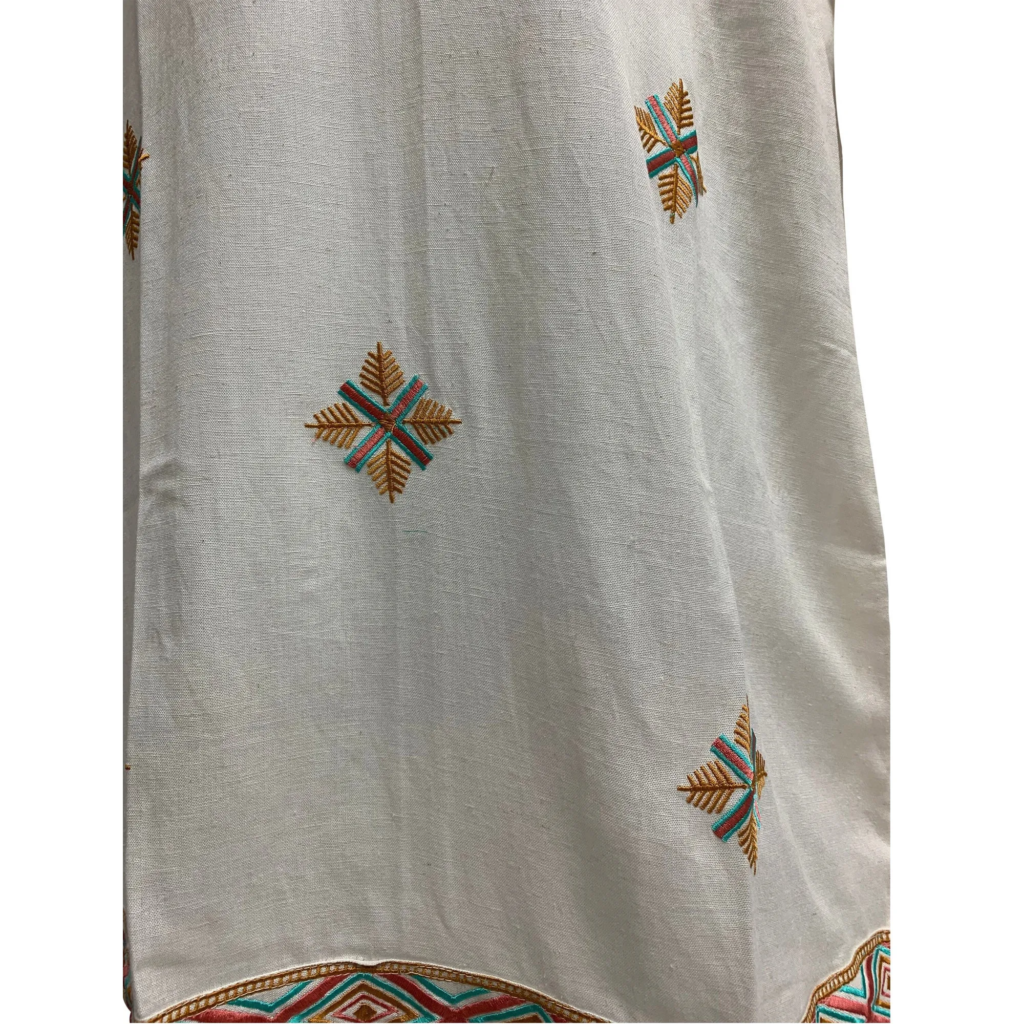 Ethnic Boho Classic style Embroidered Long Bishop Sleeve Short Mini jumper Midi Dress