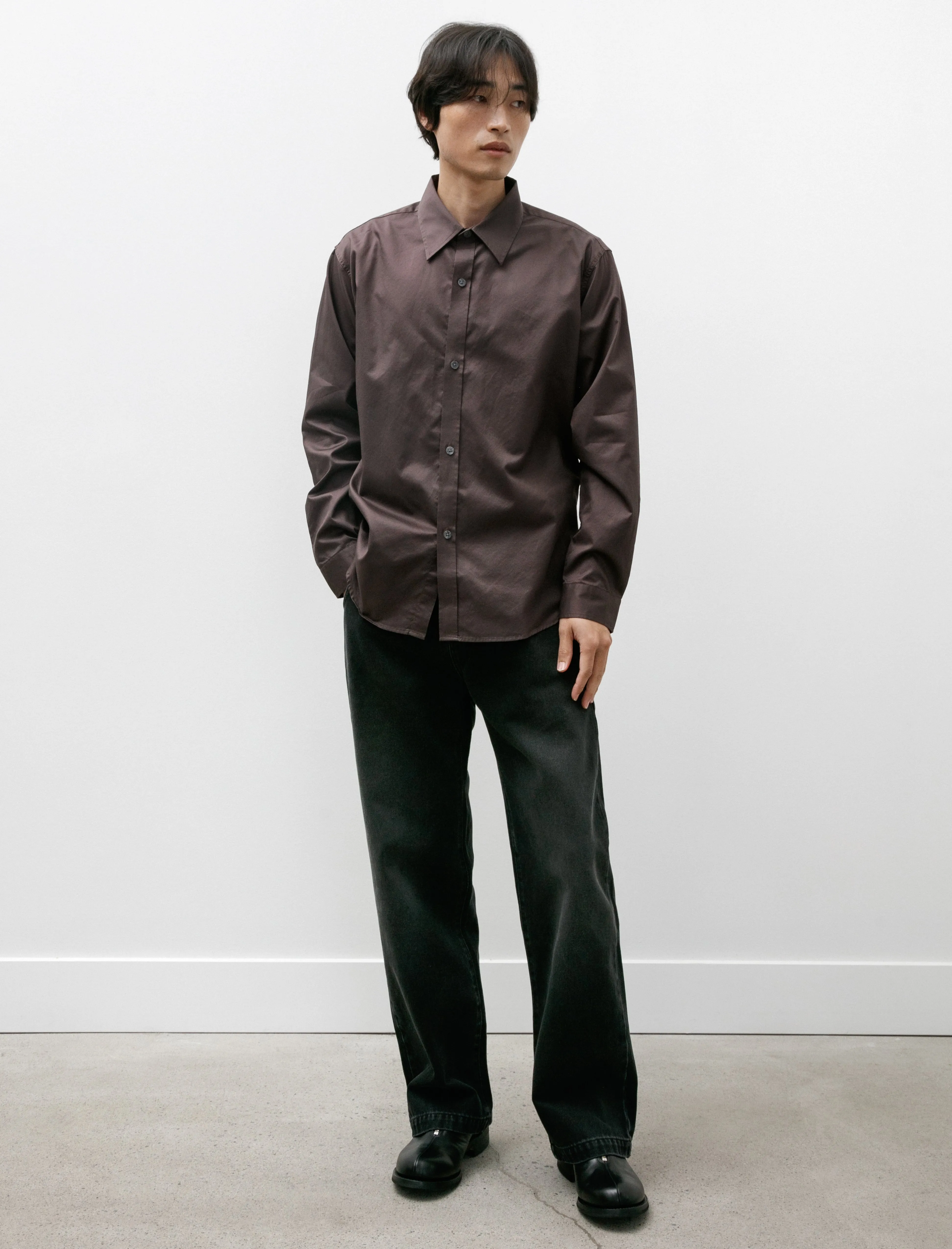 Evening Shirt Aubergine