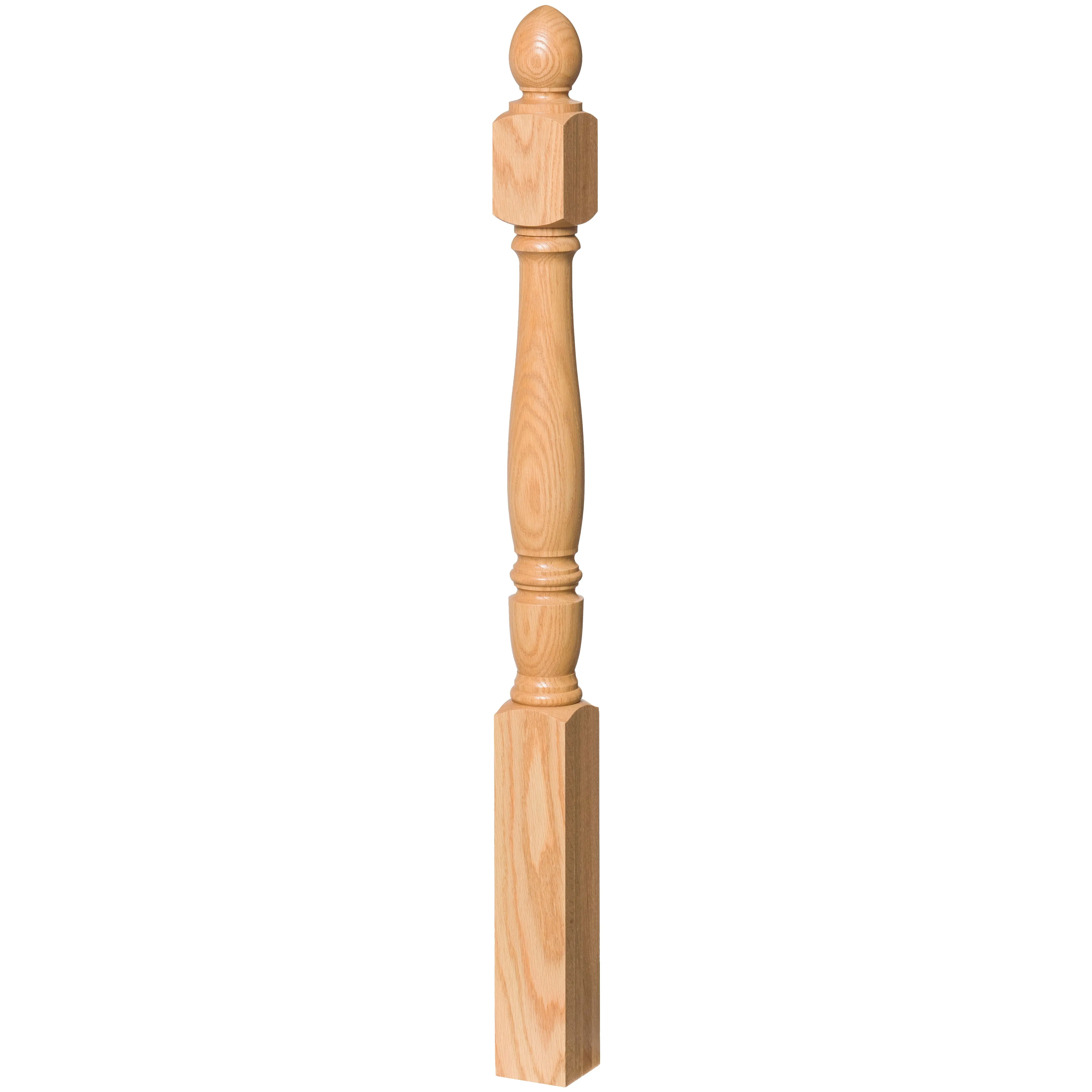 Georgia 3-1/2" x 48" 4540 Turned Newel w/Plain Pineapple Top (4540, 4540F, 4540T)