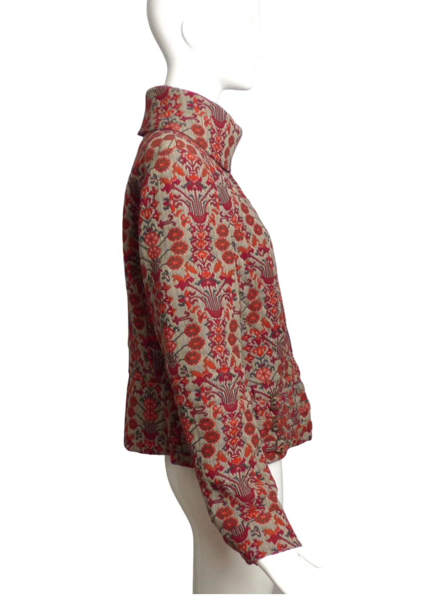 GIVENCHY- 2003 Multi Color Tapestry Jacket, Size 10