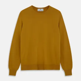 Gold Crew Neck Merino Jumper
