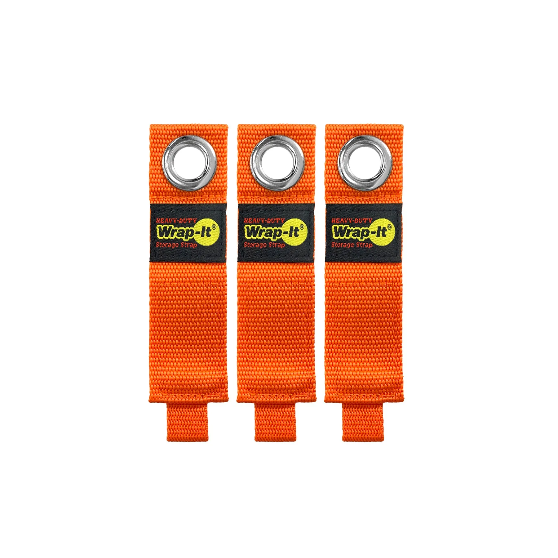 Heavy-Duty Storage Straps - 10-in. (3-Pack) Blaze Orange
