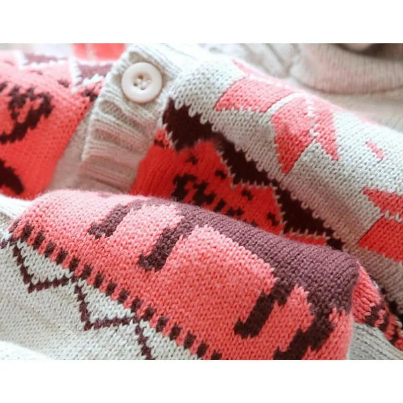 Infant Winter Thick Fleece lined Reindeer Bodysuit