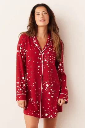 Kara Boyfriend Shirt | Red Stars