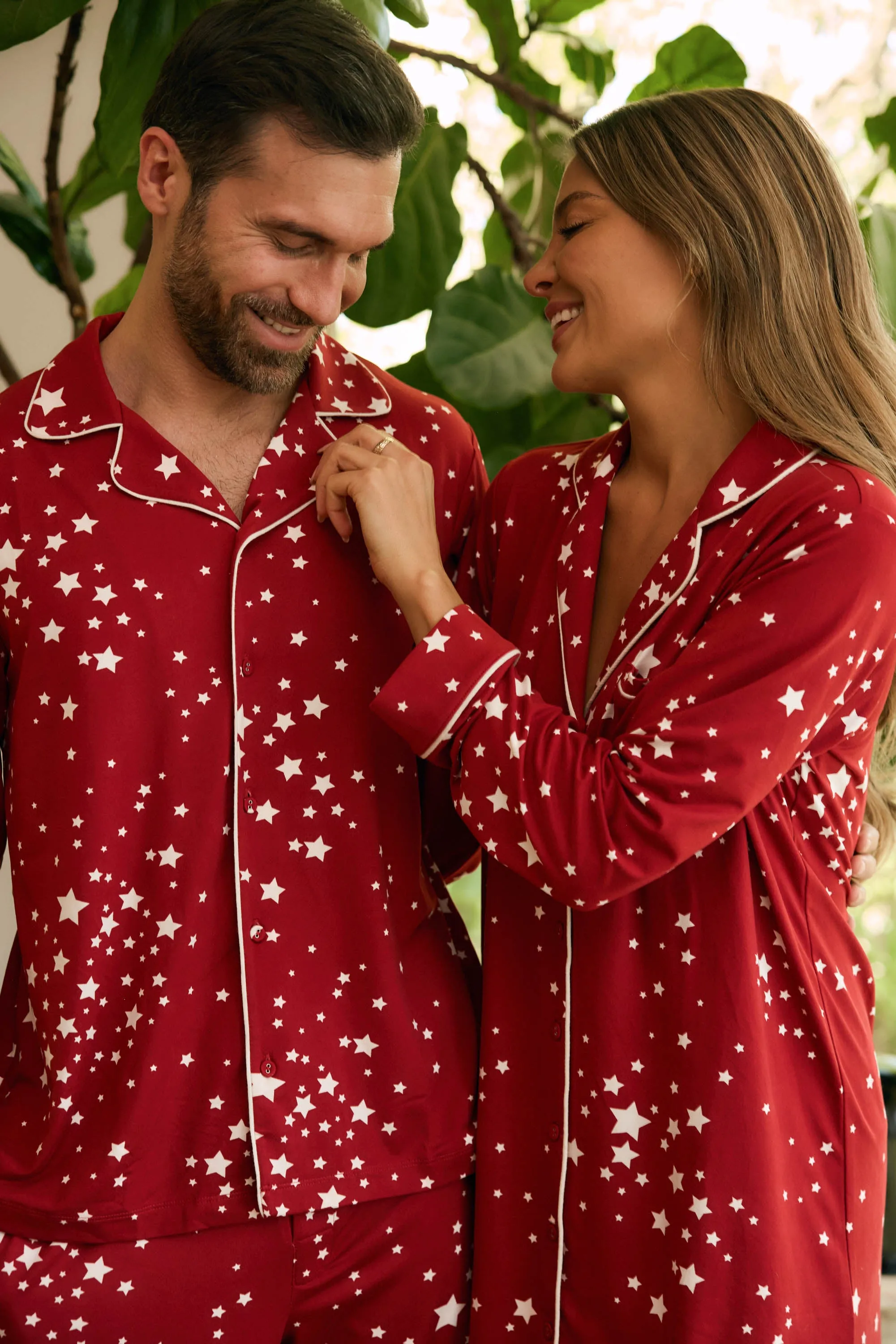 Kara Boyfriend Shirt | Red Stars