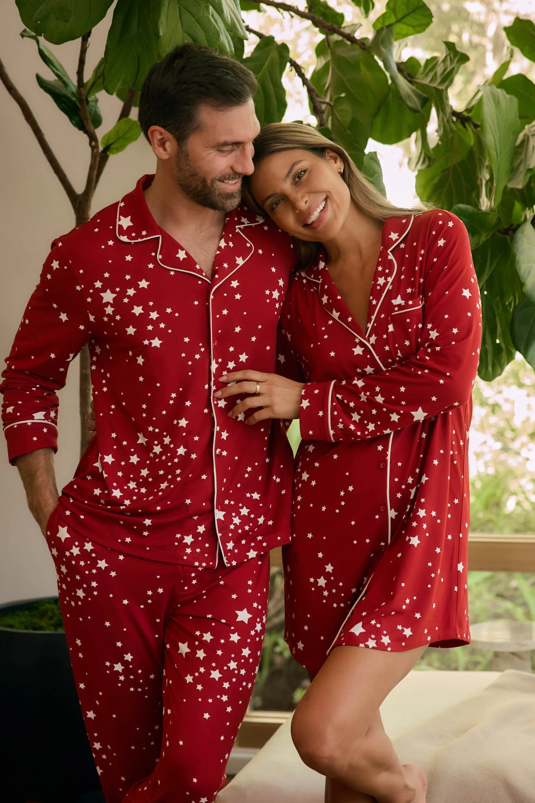 Kara Boyfriend Shirt | Red Stars