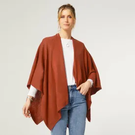 Kiara Lightweight Wrap - Rust - Final Sale