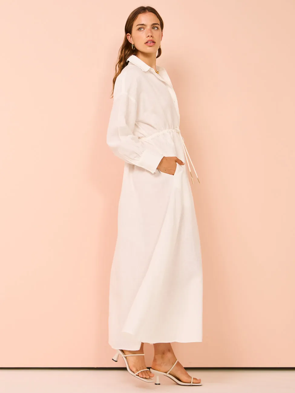 Kinney Isla Shirtdress in Ivory