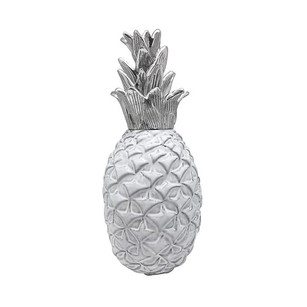Large Pineapple Ceramic with Metal Top