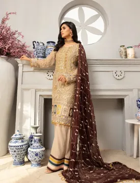 Latest Pakistani Chiffon Suit In Decent Combination # C2077