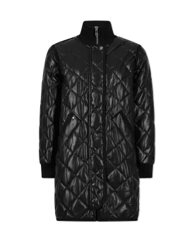 Liberty Vegan Leather Quilted Coat