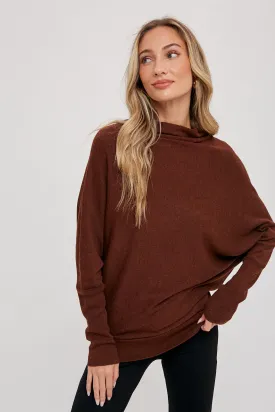 LIGHTWEIGHT SLOUCH NECK PULLOVER