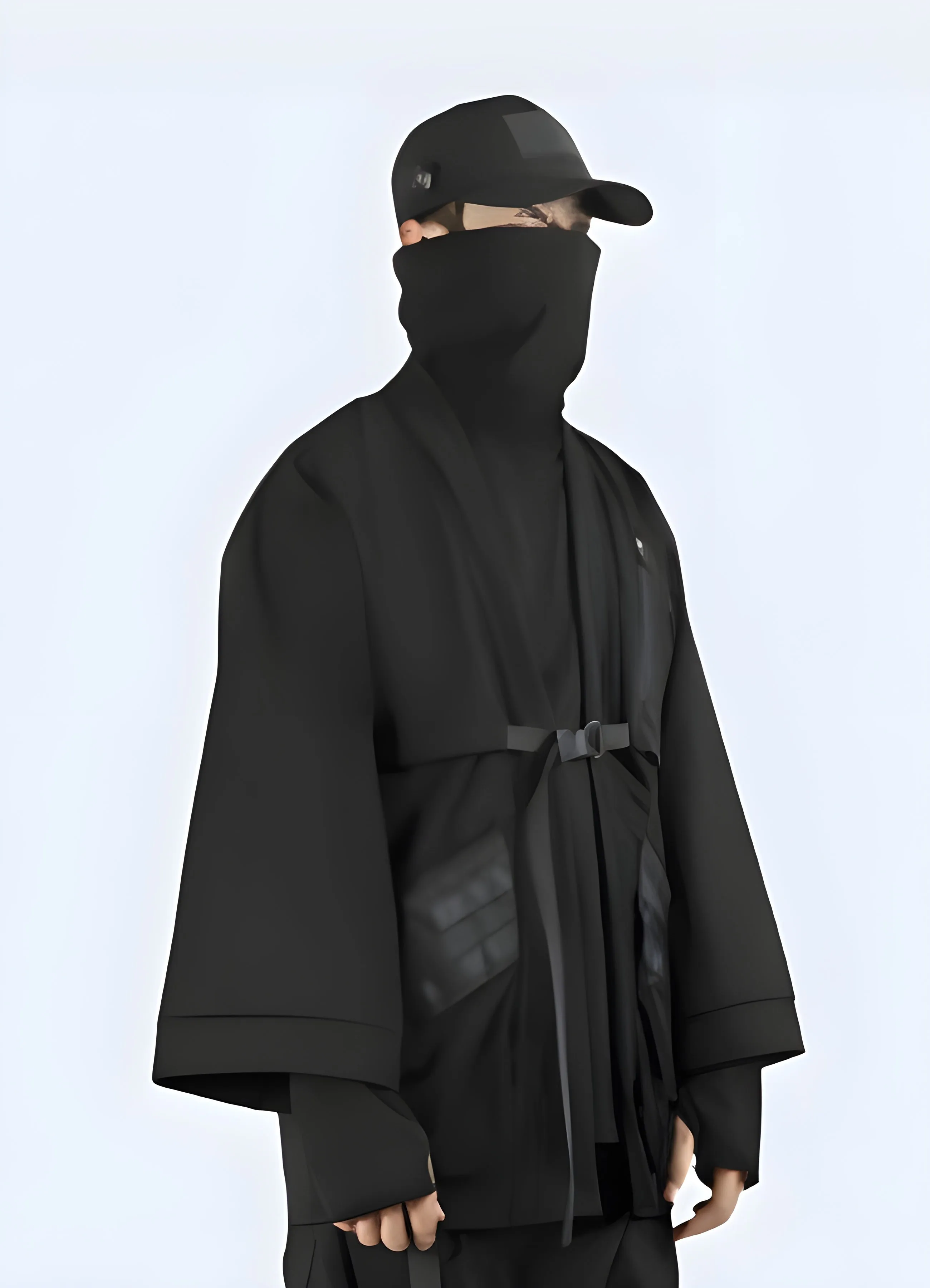 Long Black Kimono Jacket