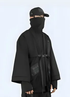 Long Black Kimono Jacket