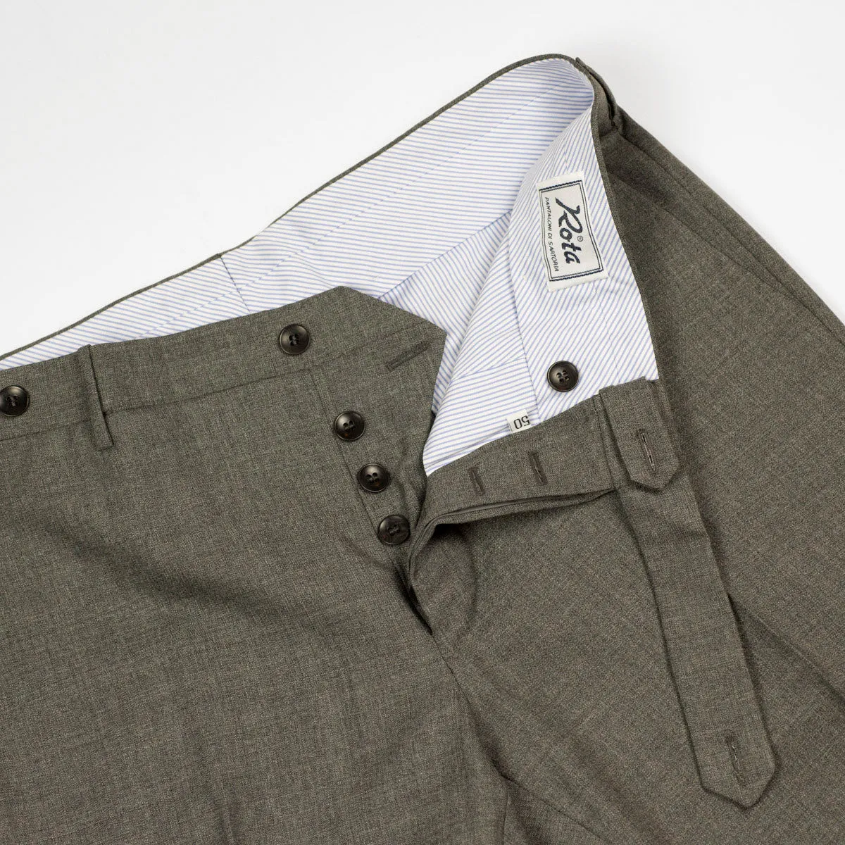 Medium grey lightweight wool trousers