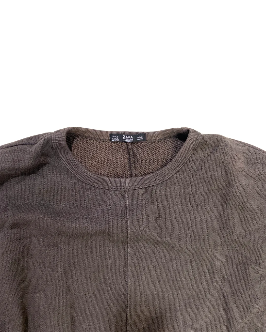 Muted Brown Sweatshirt Dress