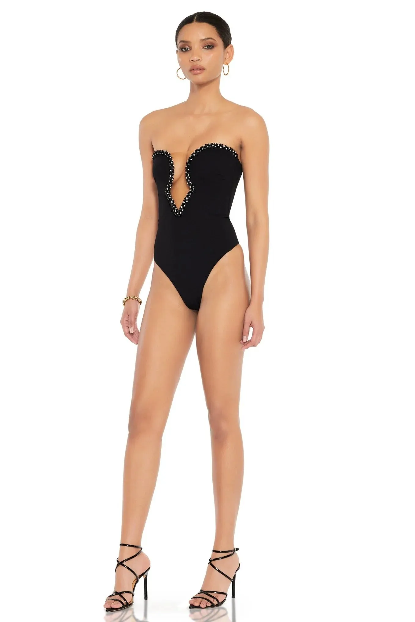 Nookie Adorn Bodysuit - Black