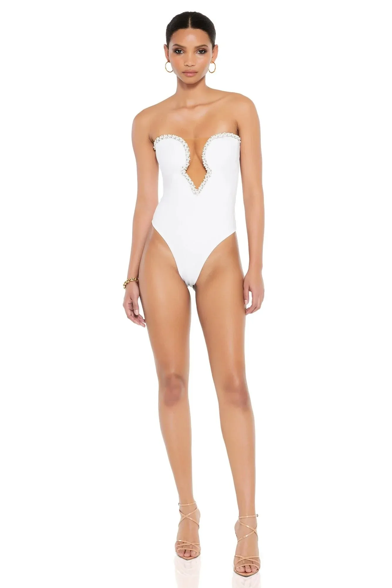 Nookie Adorn Bodysuit - White