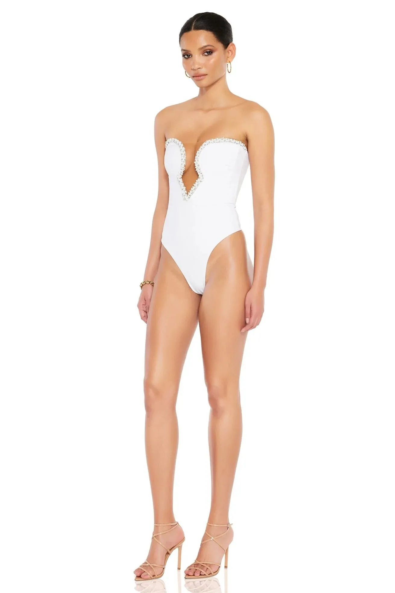 Nookie Adorn Bodysuit - White