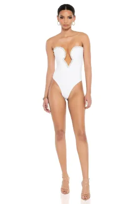 Nookie Adorn Bodysuit - White