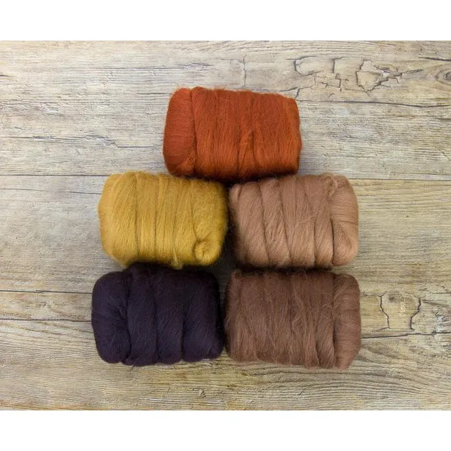 Paradise Fibers Mixed Merino Wool Bag - Barky Brown